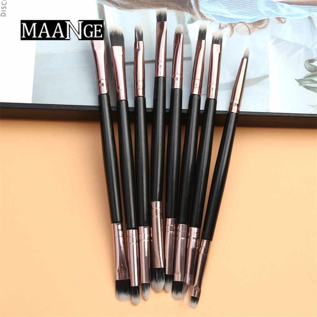 MAANGE 8pcs Eye Makeup Brush Comestic Powder Foundation Blush Eyeshadow Beauty Make Up Brush - image 1
