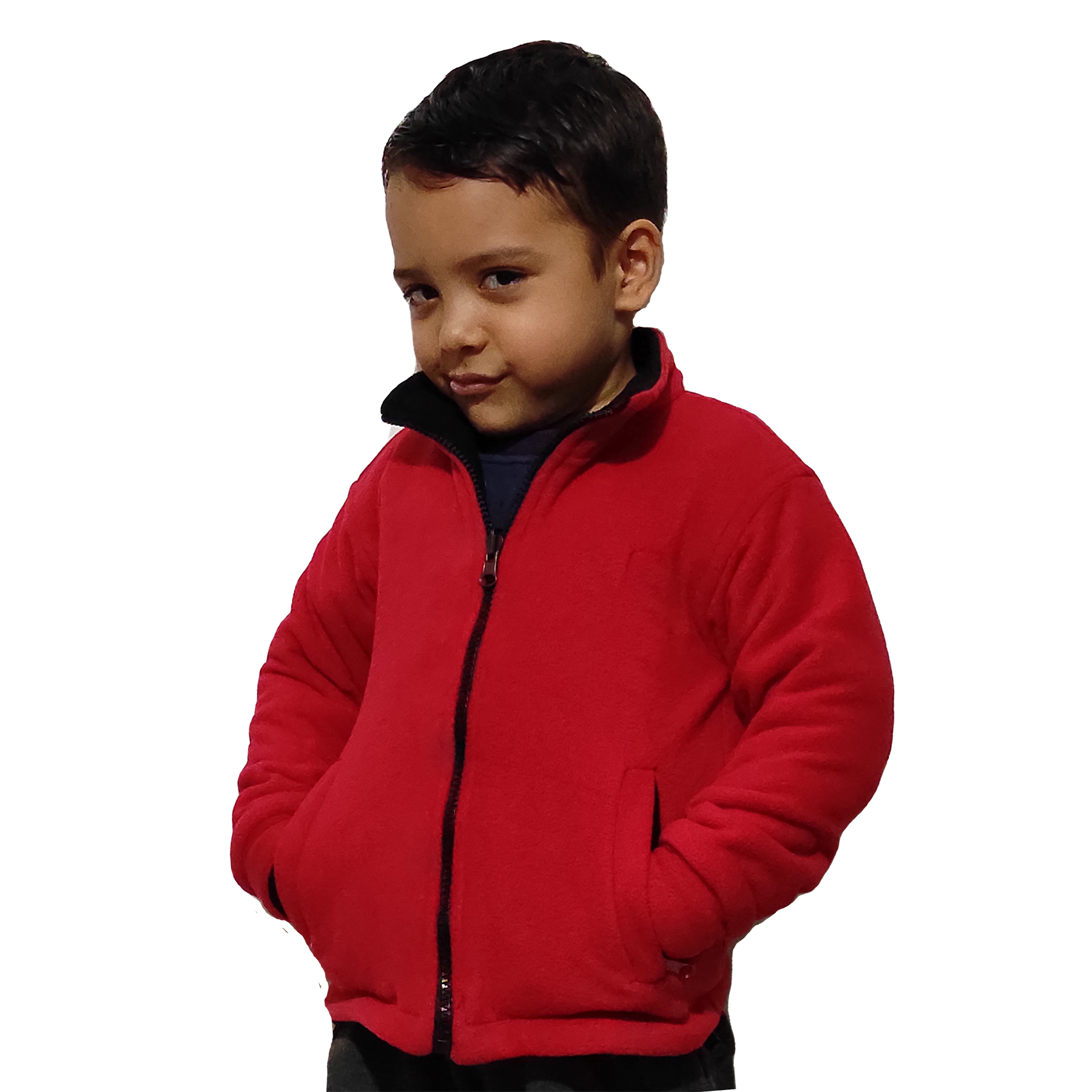 White Peak Kids Fleece Double Sided Hiking Winter Jackets for Boys