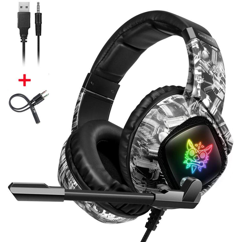 ONIKUMA K19 Headphone Gaming 3.5MM Gaming Headset with Microphone