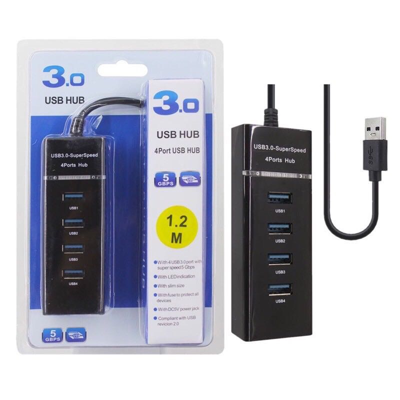 4 Port USB 3.0 Multi High Speed HUB Splitter USB Expansion for Desktop Laptop
