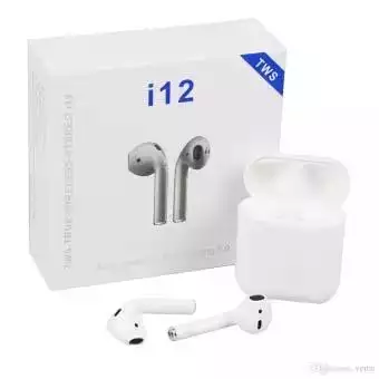 I12 Tws True Wireless Touch Control Bluetooth 5.0 Earphones (Android/Ios)ABB