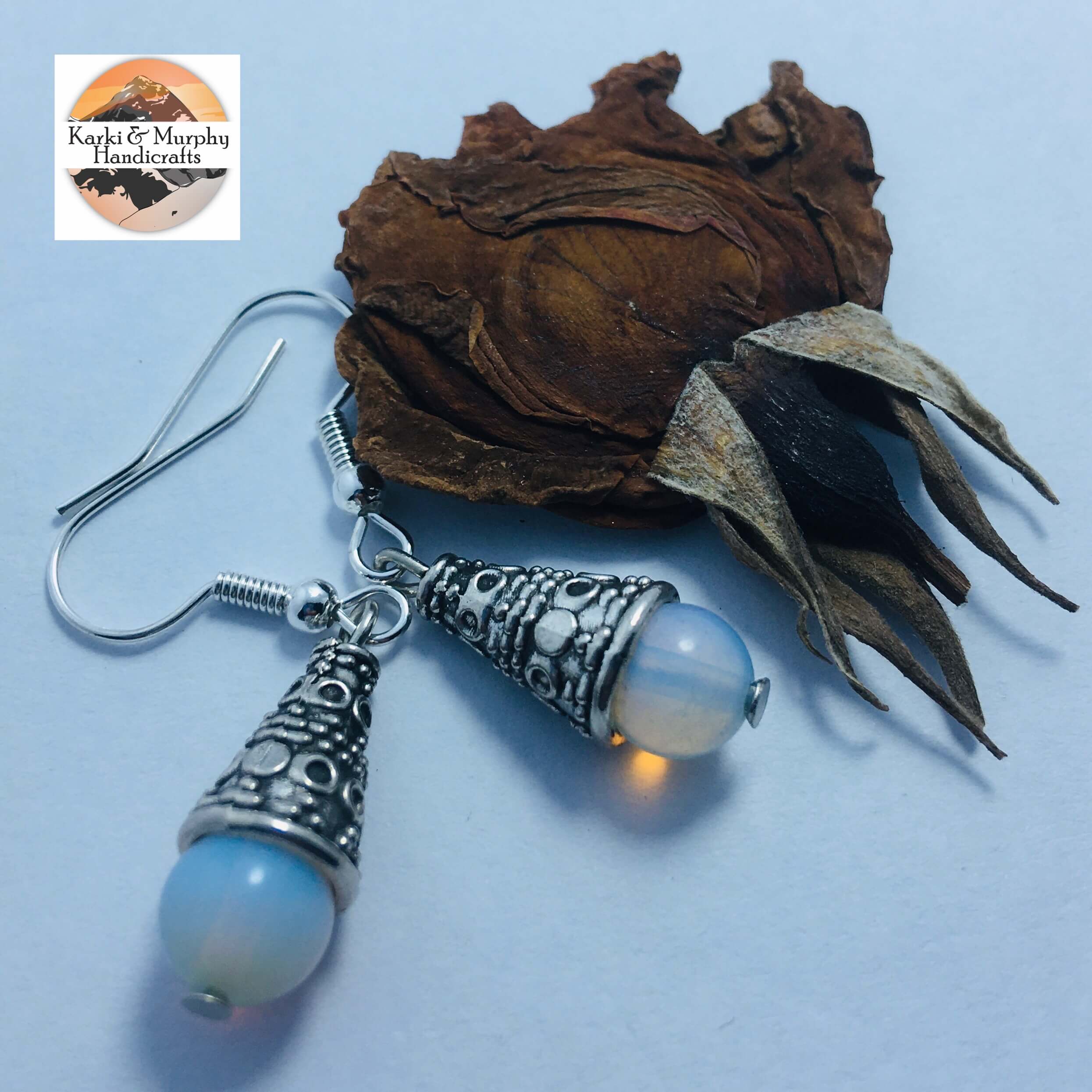 Cherry Beads Drop Earrings KM 15