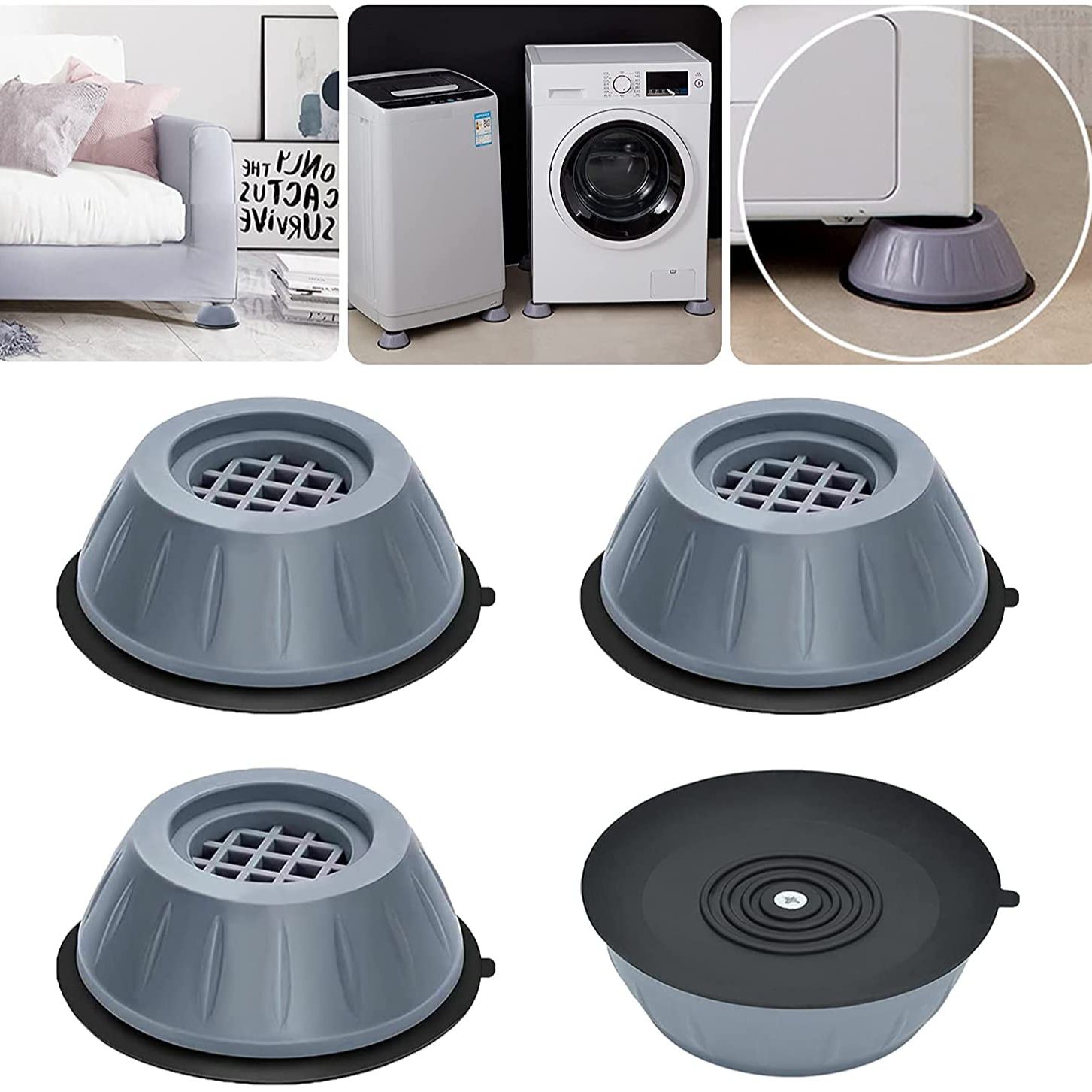 4 pcs Anti Vibration, Non-slip Feet Pads Washing Machine