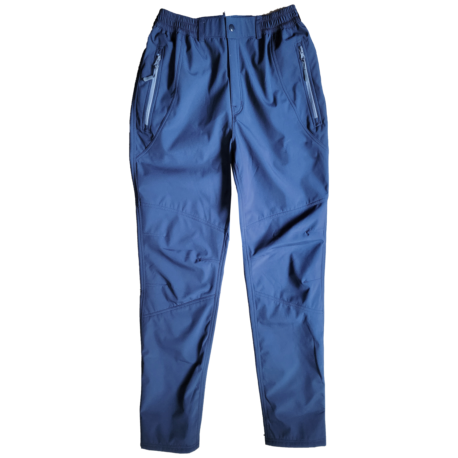 White Peak Hiking & Travelling Stretchable Softshell Navy Blue Windproof Inner Fur Winter Trekking Trouser For Men