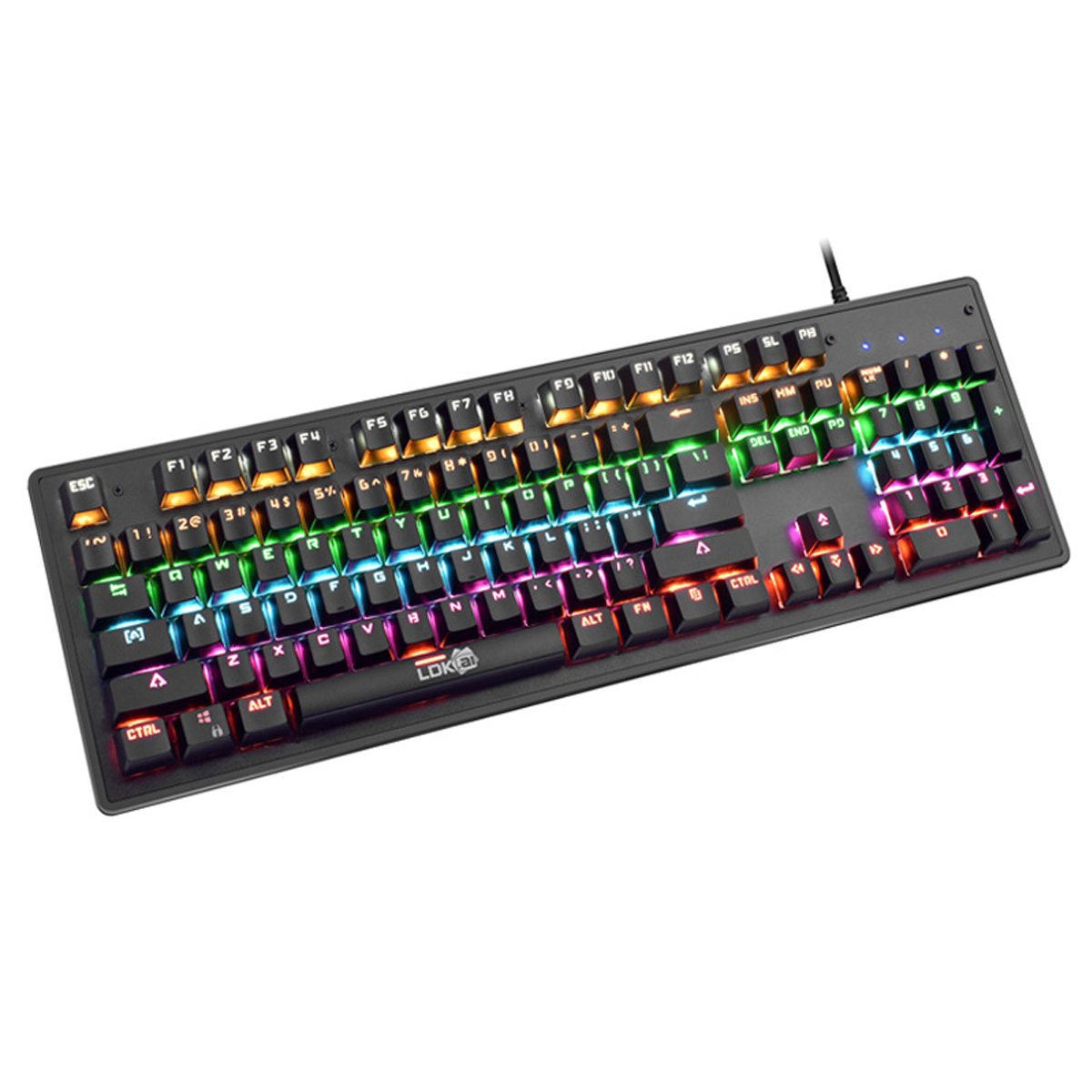 LDK.ai G1000 Terminator Series True Mechanical RGB Backlit Gaming Keyboard - Black