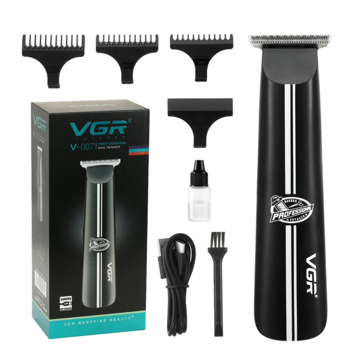 VGR V007 Trimmer Professional Rechargeable Hair Trimmer Electric Cordless Hair Clipper For Men