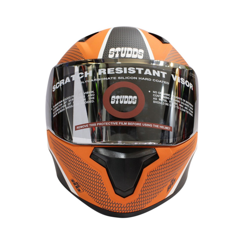 Grey/Black Studds Shifter Full Face Double Visor Helmet