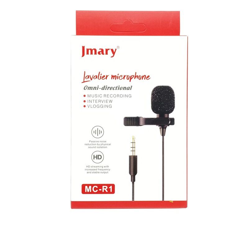 Jmary Mc R1 3.5Mm Clip On Mini Lapel Microphone