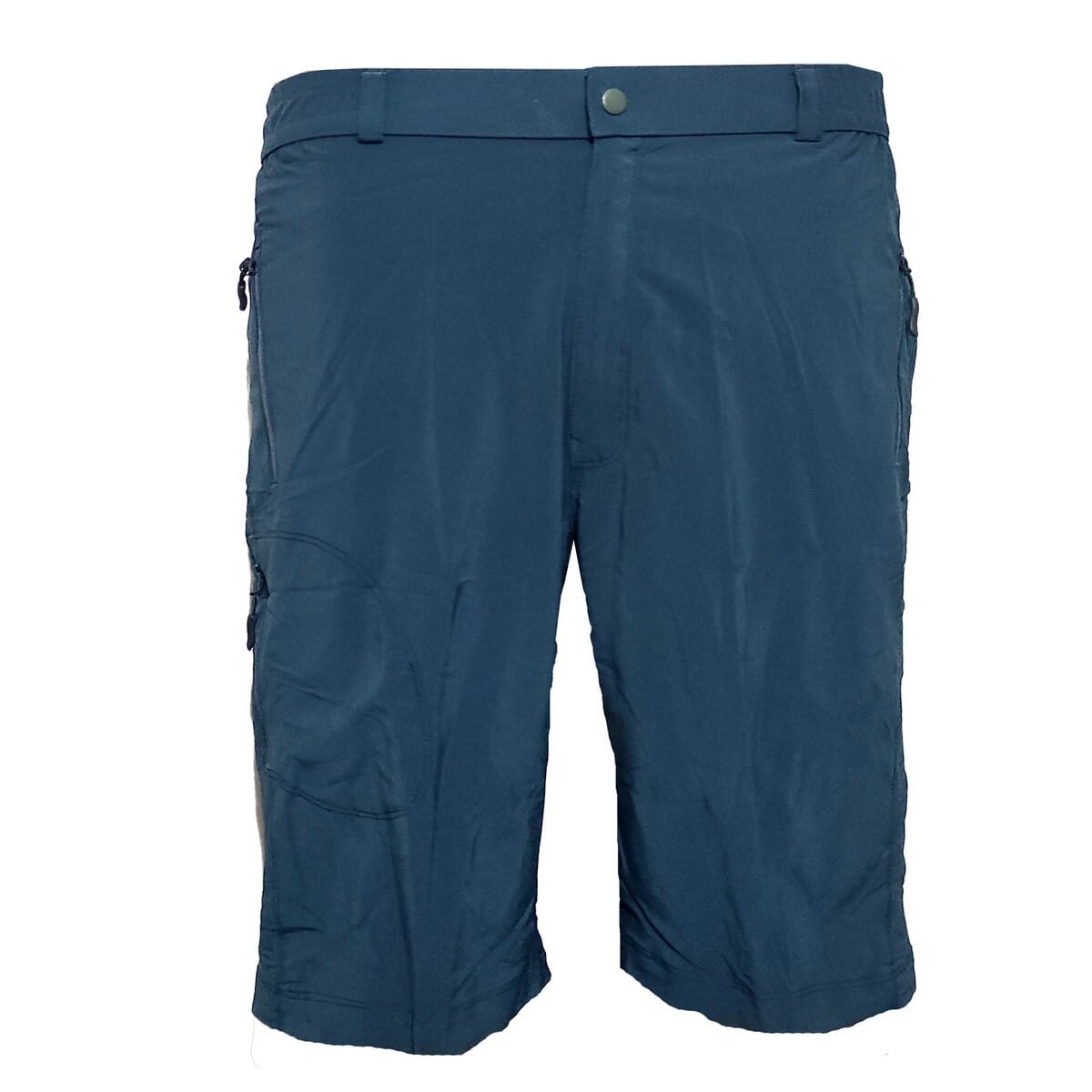 Solid Blue Color Hiking and Outdoor Cycling Stretchable Half Pant for Men