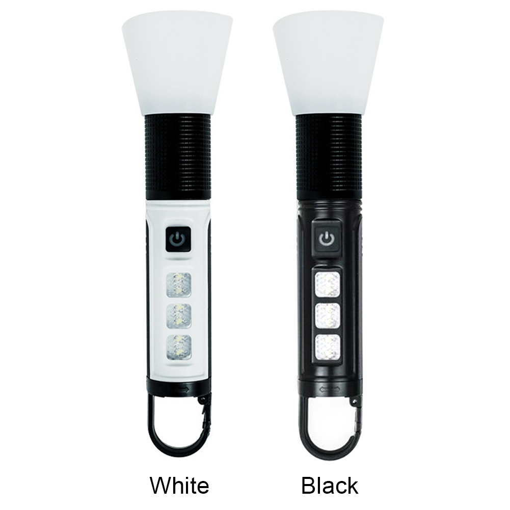 Portable LED Flashlight 5 Modes XPE COB LED Torch Lamp Telescopic Zoom USB Type-C Rechargeable for Travel Hiking Adventure x-33