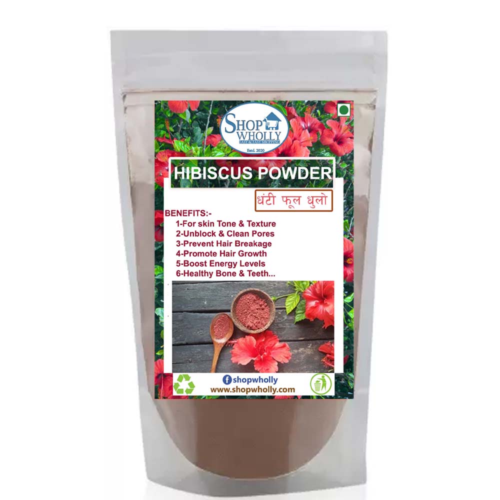 SHOP WHOLLY Hibiscus Flower Powder 100gm