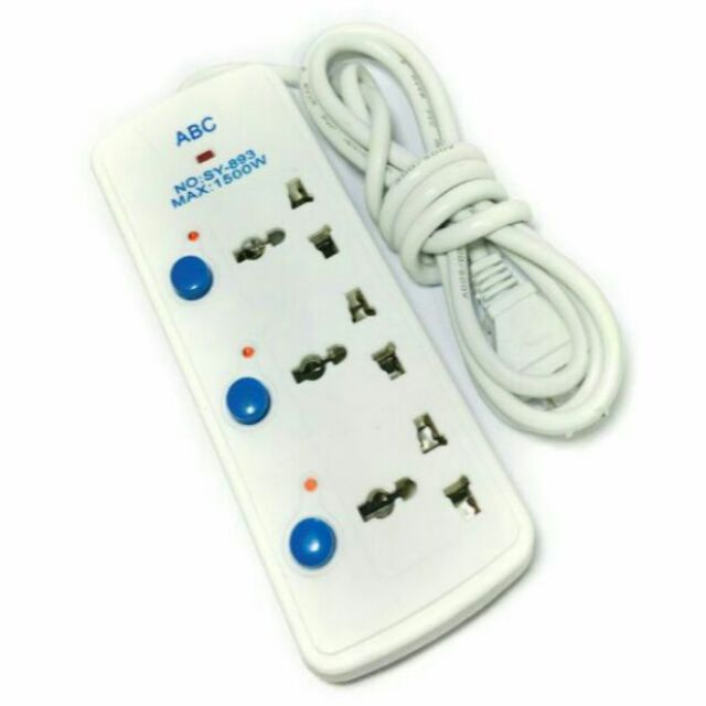 General Purpose Extension Cord For Upto 1200 Watt Appliances-3 Port