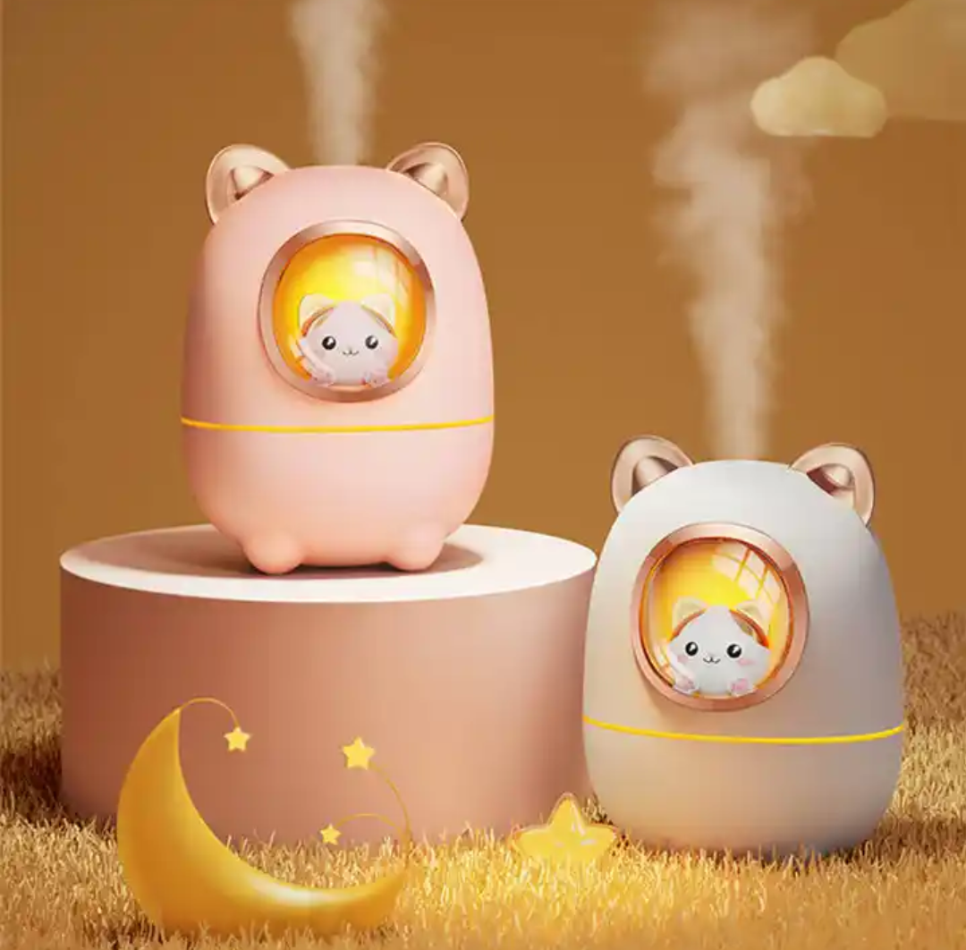 Lovely Style Cute Decoration Design Kitty Humidifier 200ml Usb Mini Aroma Diffuser for Home Car Office Aromatherapy