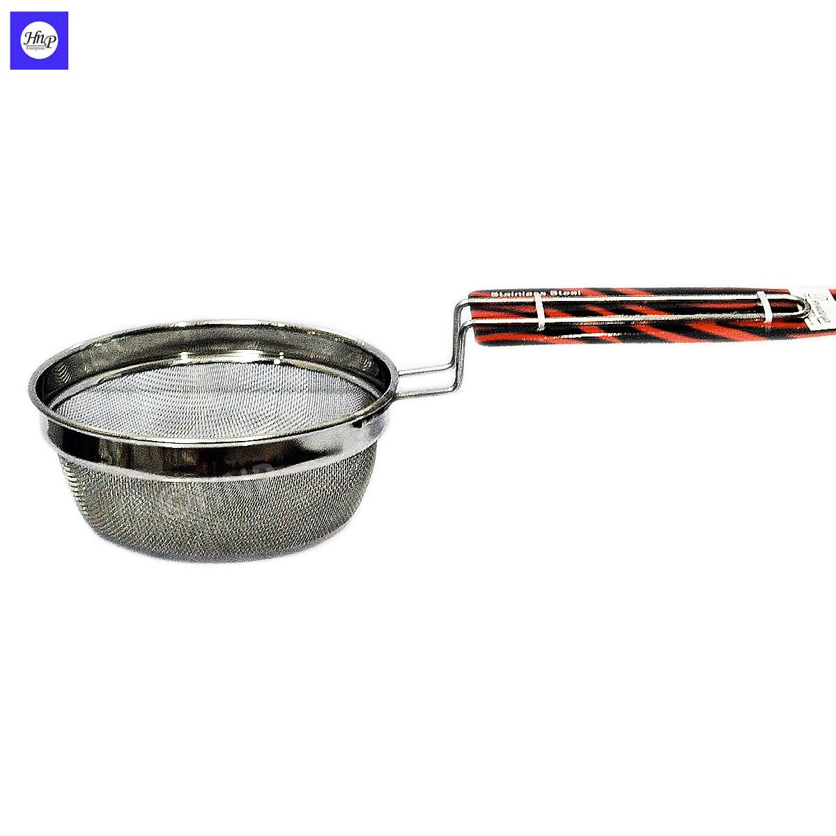 DeviDayal Stainless Steel Deep Oil Fryer Strainer Small 18 CM With Stainless Steel Handle