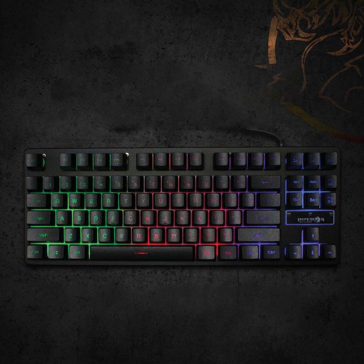 Imperion SledgeHammer 7 Semi Mechanical 87 Key Gaming Keyboard 19 Anti Ghosting Keys
