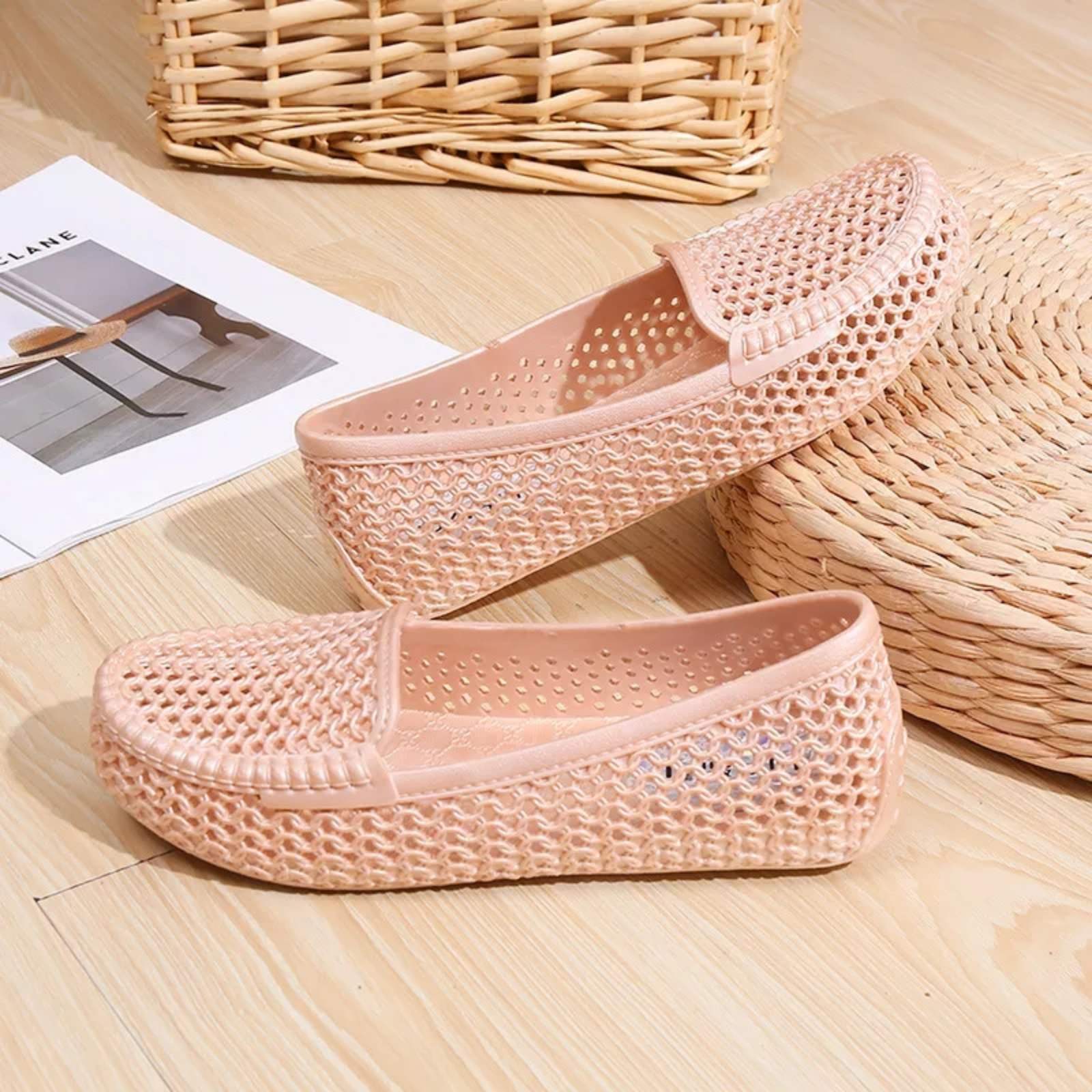 Flat Non-Slip Bottom Waterproof Work Shoes For Rainy Days Breathable Coros Shoes