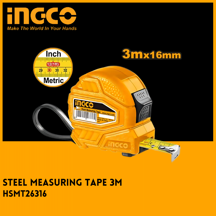 Ingco Measuring Tape 3M HSMT26316