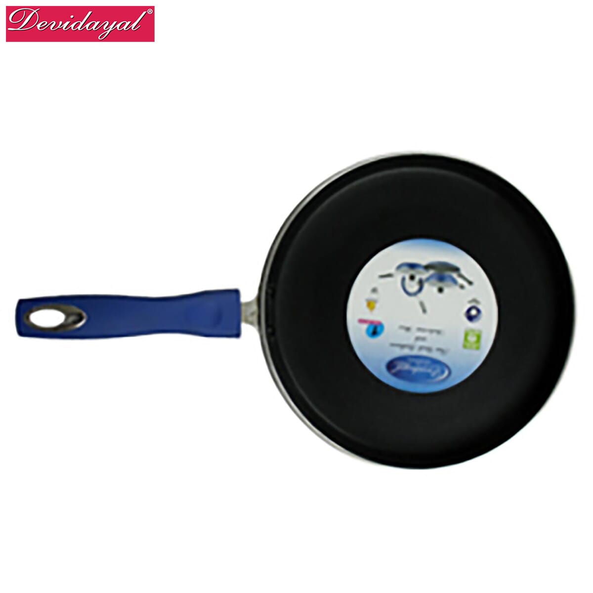 DeviDayal l Non Stick Soft Touched Blue Handle Dosa Tawa-(280 Mm)