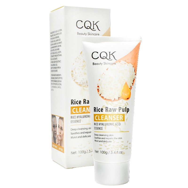 CQK Beauty Skincare Rice Raw Pulp Cleanser (Rice Hyaluronic Acid Essence) 100gm