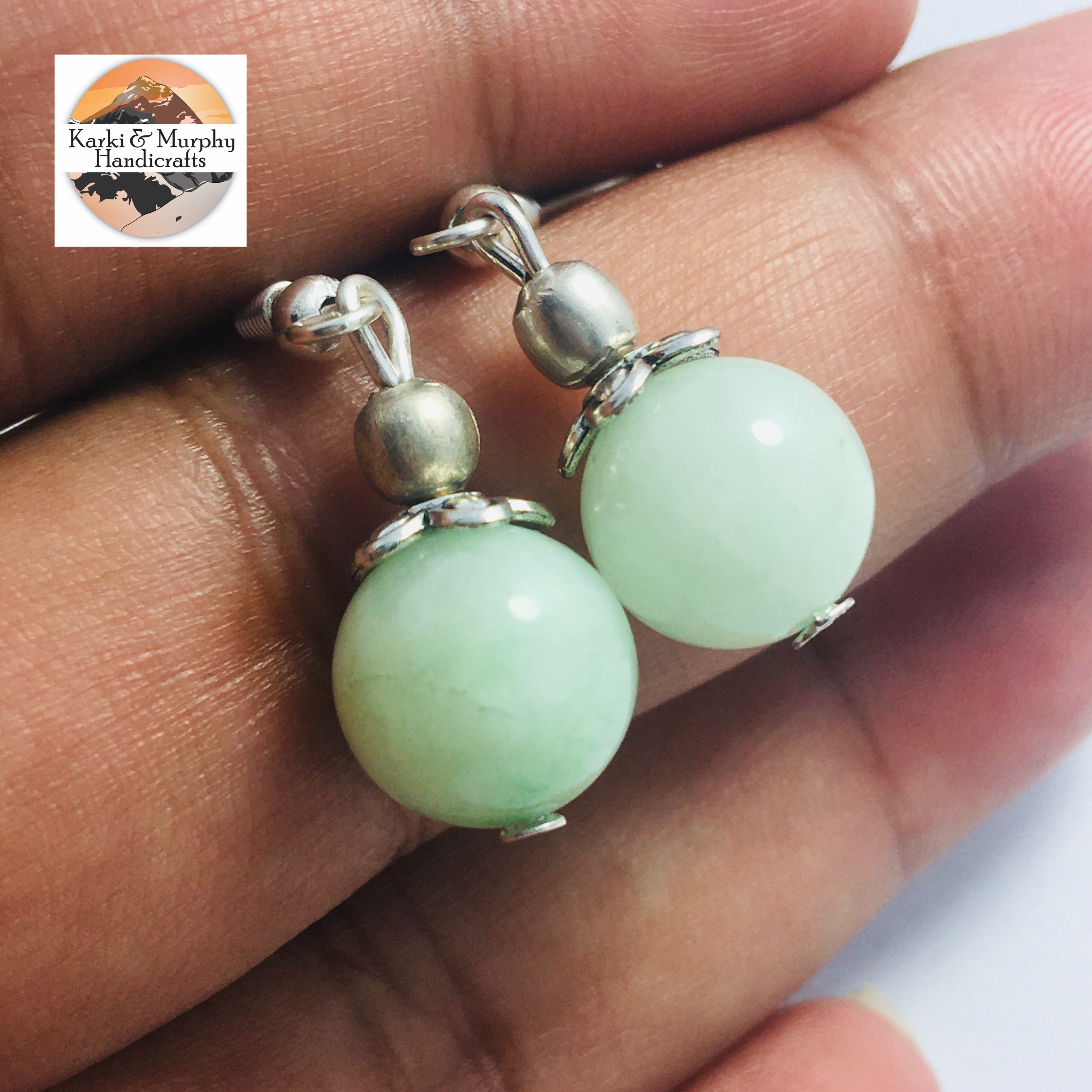 Cherry Beads Drop Earrings KM 06