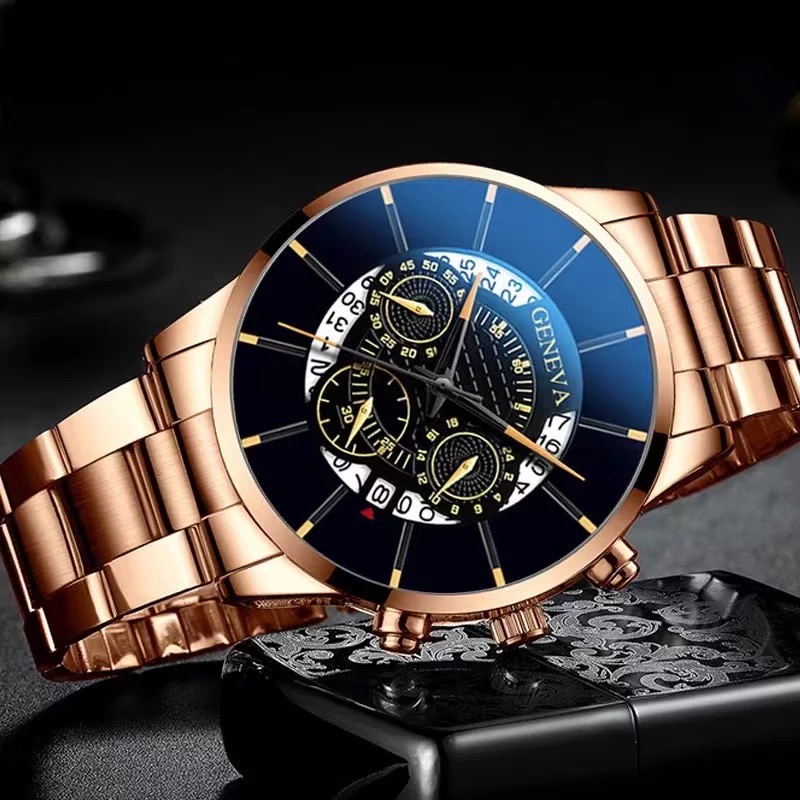 New Lunches Round Dial With Date Function Full Black Casual Watch For Men: