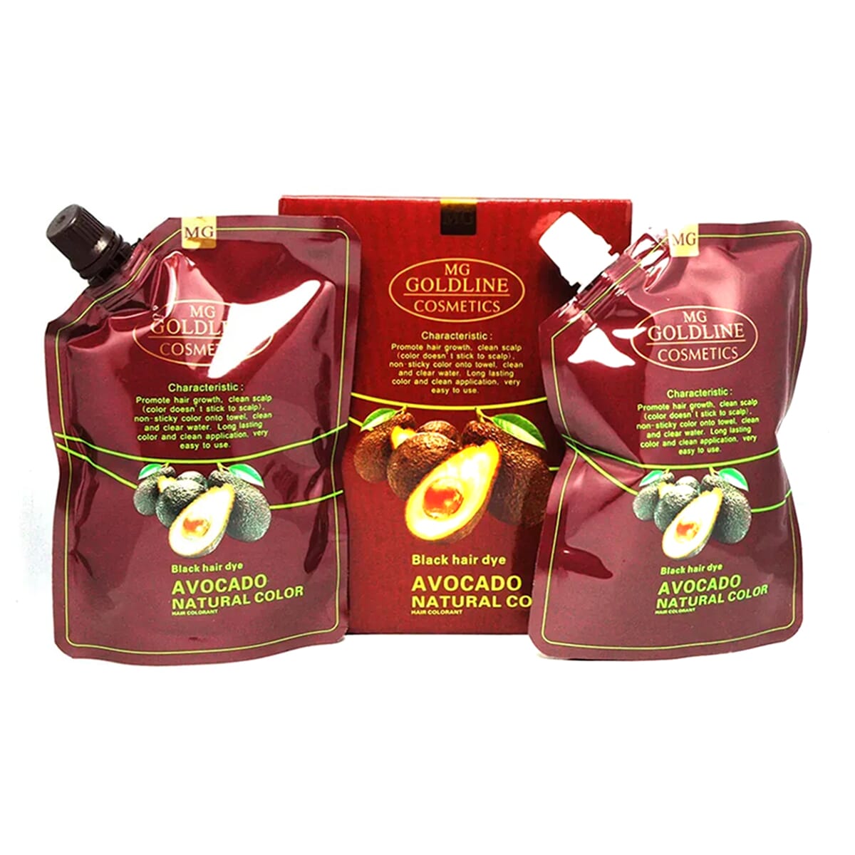 B&S Natural Black Hair Dye AVOCADO Natural Color 100mL*2
