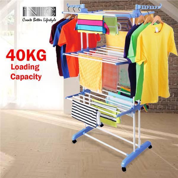 Heavy Duty Stainless Steel Double Pole Foldable Cloth Dryer/Clothes Drying Stand