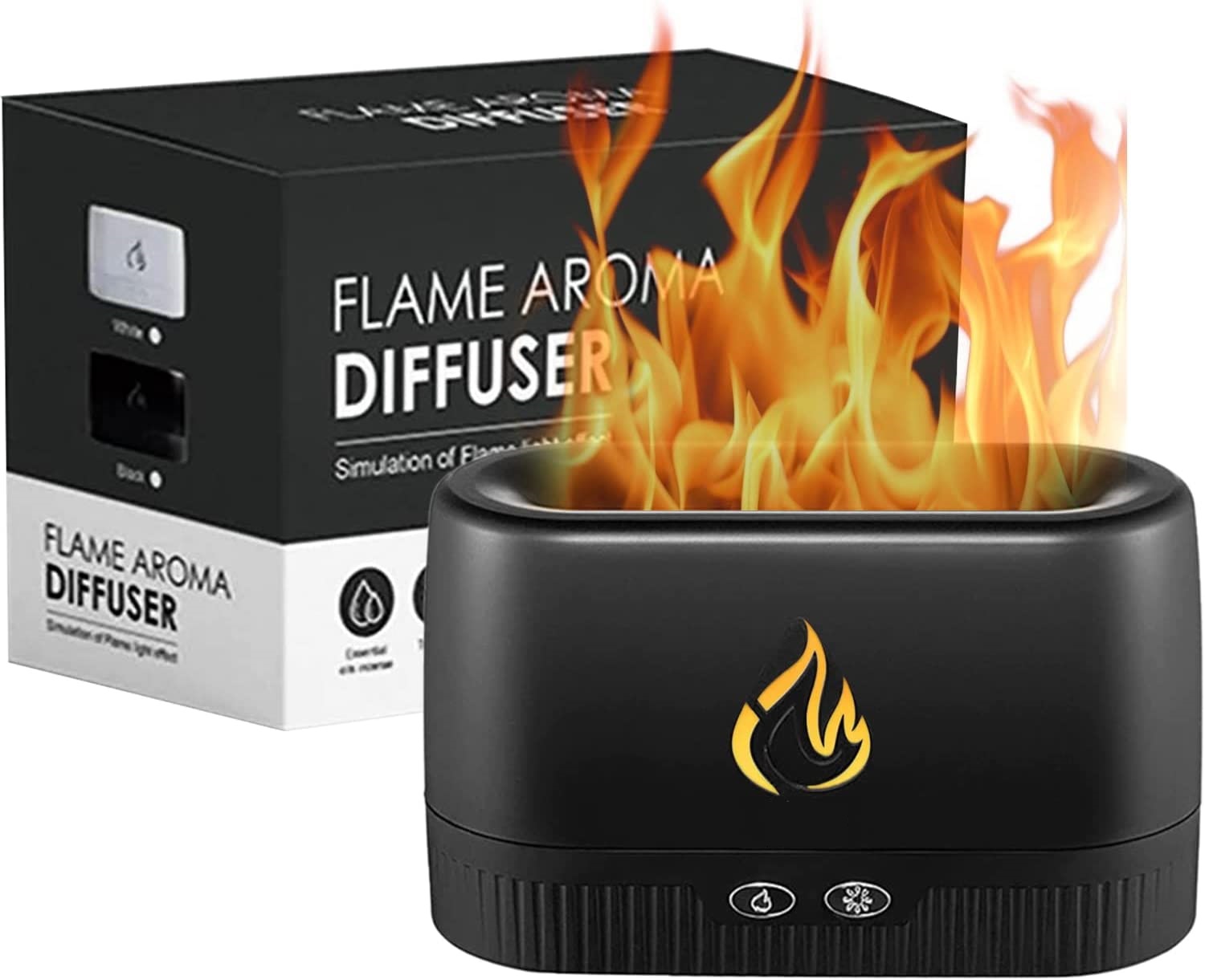 Fire Flame Aroma Diffuser USB Mist Humidifier Aromatherapy Machine LA 0630