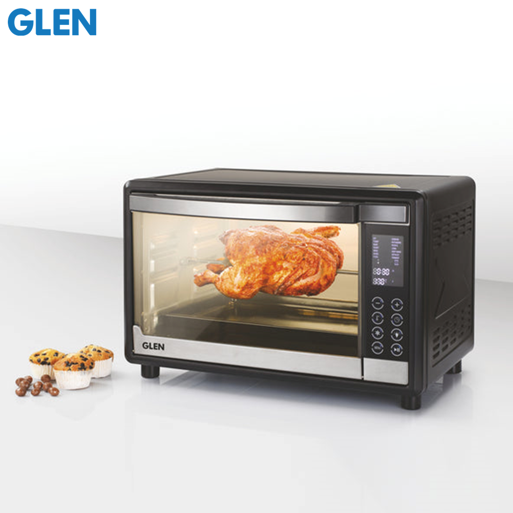Glen Digital Oven Toaster Griller 35L (OTG) Full Back Convection Motorized Rotisserie 1600W