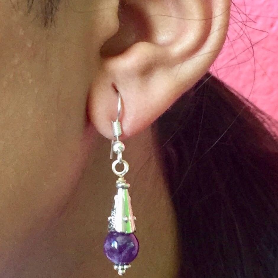 Cherry Beads Drop Earrings KM 17