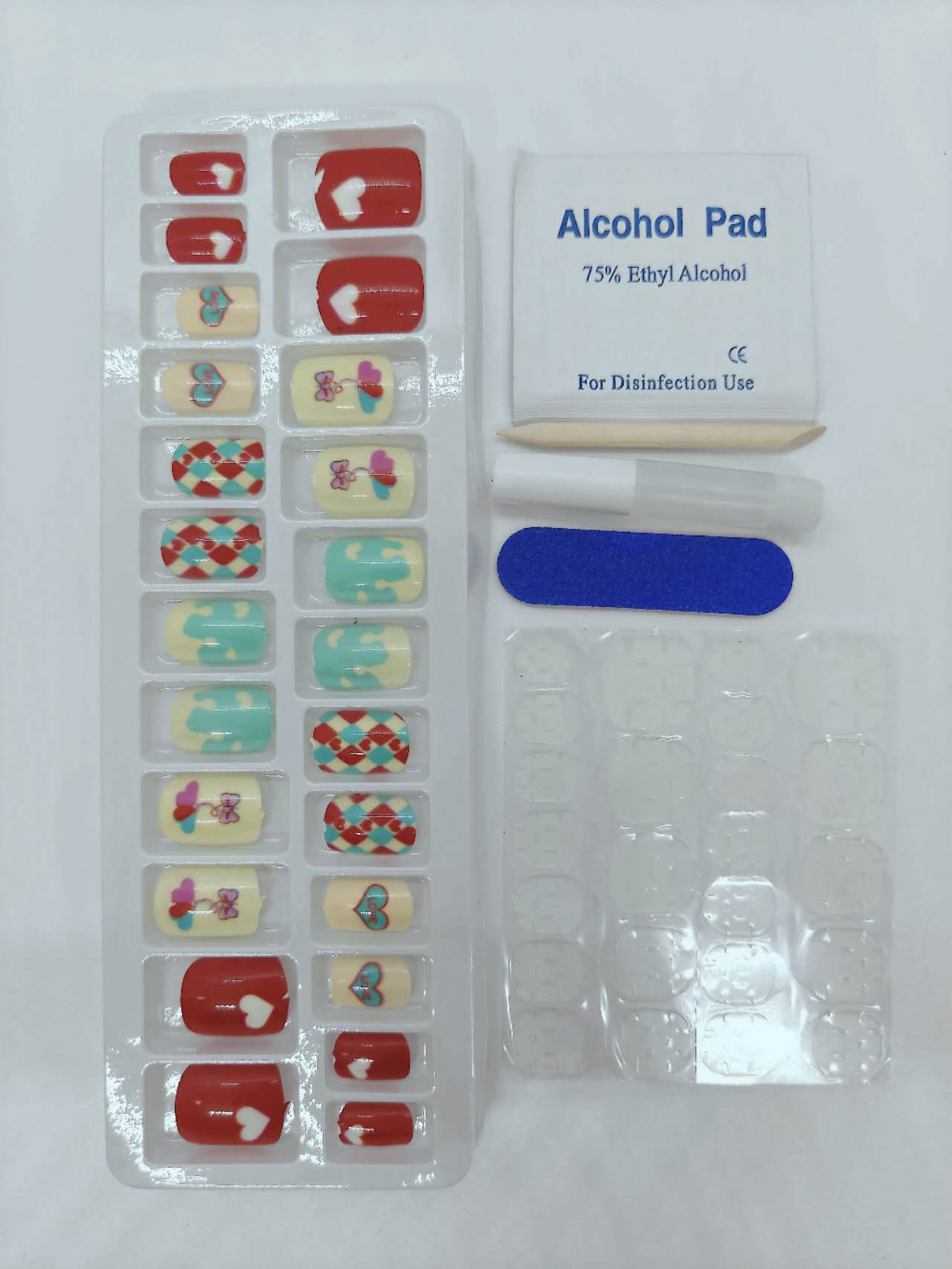 24 Pieces Press On Nails (Fake Nail With Mini Manicure Set -Artificial Nail For Daily Wear)