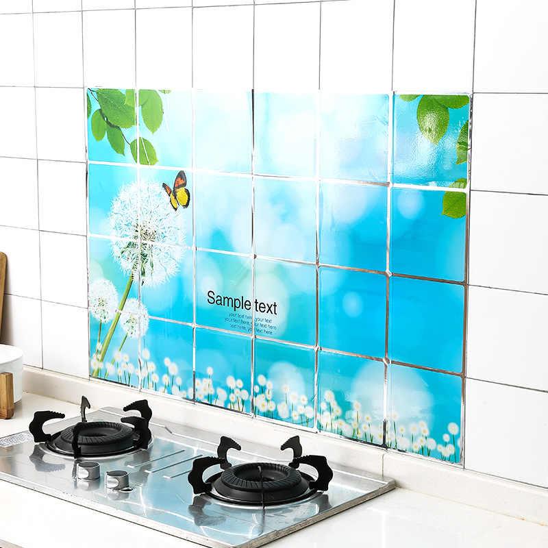 1Pcs Creative Kitchen Wall Stickers Oil Proof Removable Fruit Wallstickers Diy Wall Art Decal Adhesive Home Decoration 60*90Cm-Assorted Color