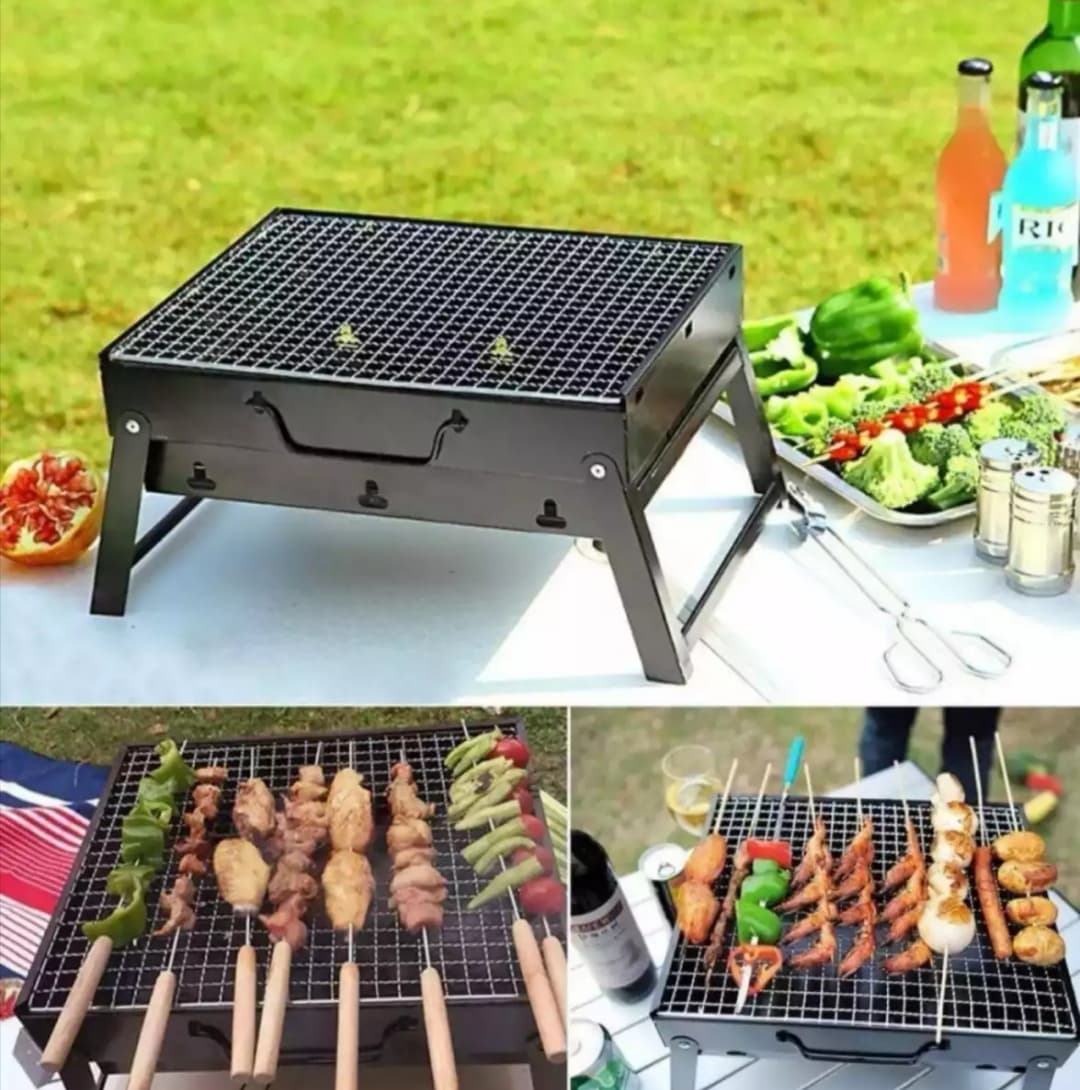 Foldable Portable Charcoal BBQ Grill Barbecue
