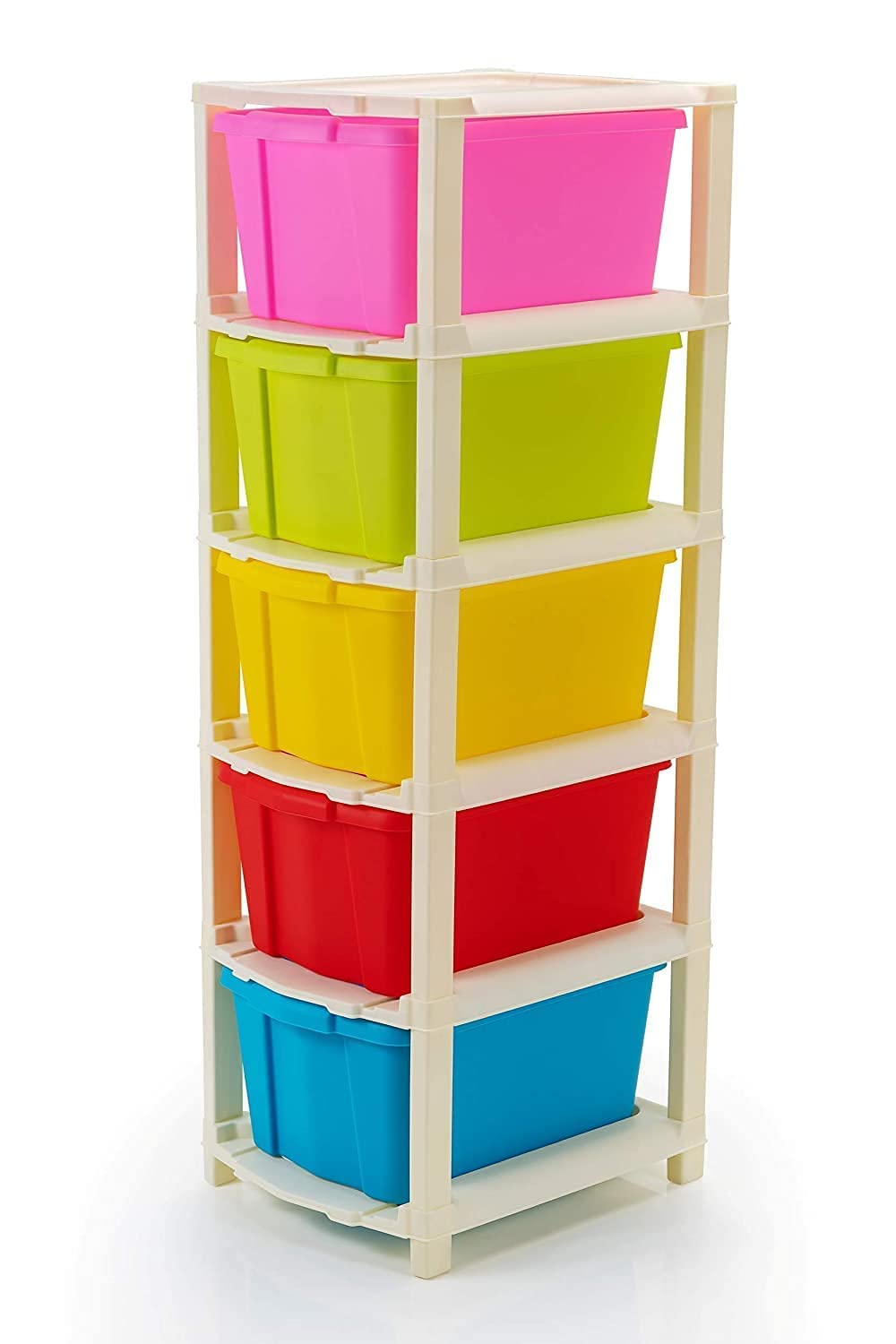 Plastic Folding Multipurpose Storage Box Space Saving Modular Drawer