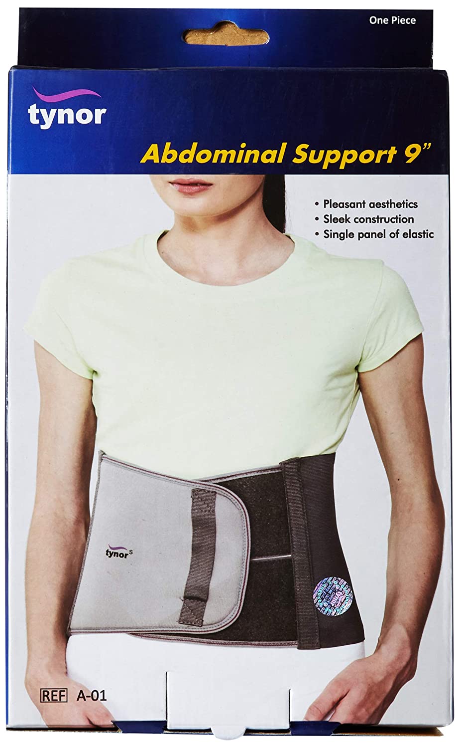 Tynor Abdominal Support 9" Light Weight , Provides Comfortable Support For Waist Line Reduction And For Mothers After Delivery - 1 Pcs-
