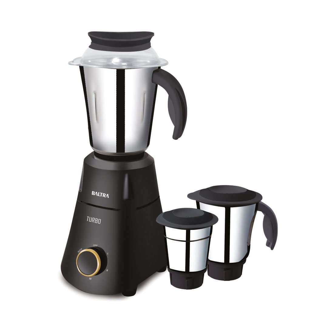 Baltra Stainless Steel 3 Jar Mixer Grinder 750W Turbo BMG 148