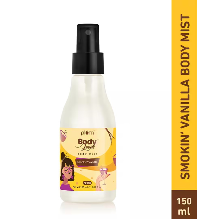 Plum BodyLovin' Smokin' Vanilla Body Mist with Honeysuckle, Musk (150Ml)