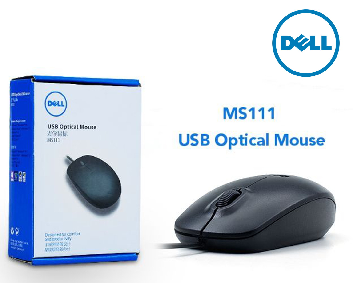 Optical Mouse- Ms111 ( Black)