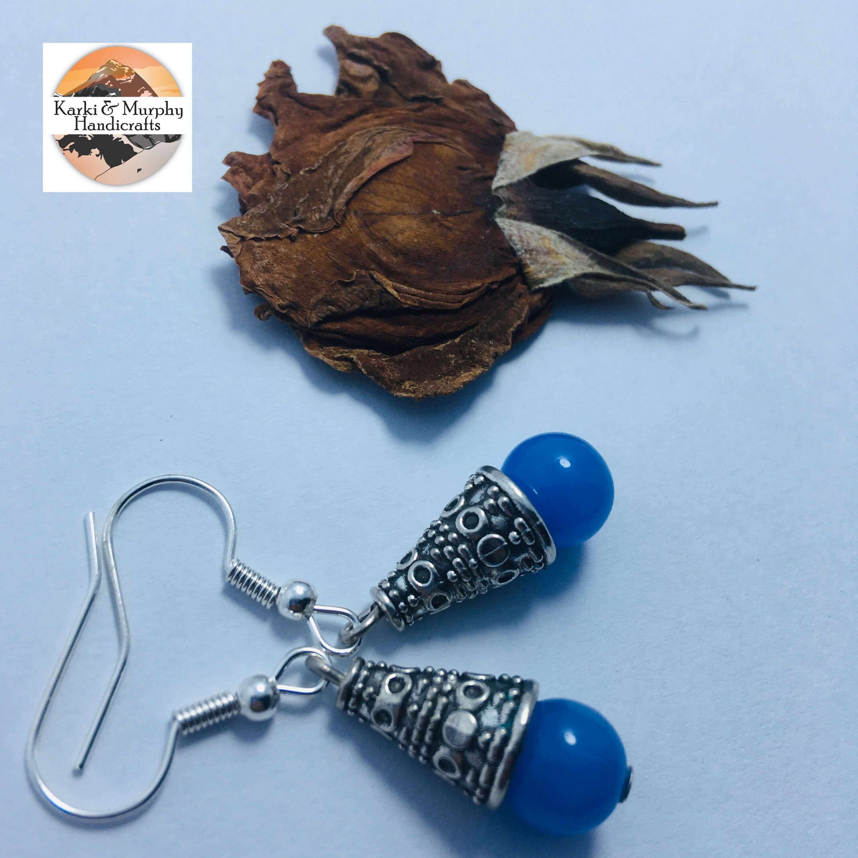 Cherry Beads Drop Earrings KM 07