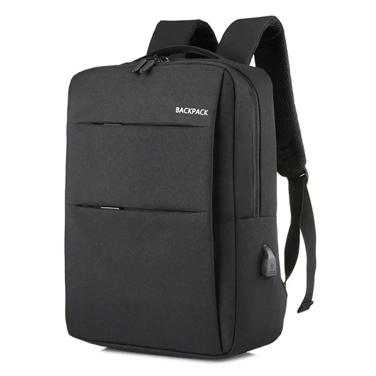 Waterproof Travel And School Laptop Backpack With Smart Usb Charging Port - Unisex - Black | Fashion Laptop Backpack