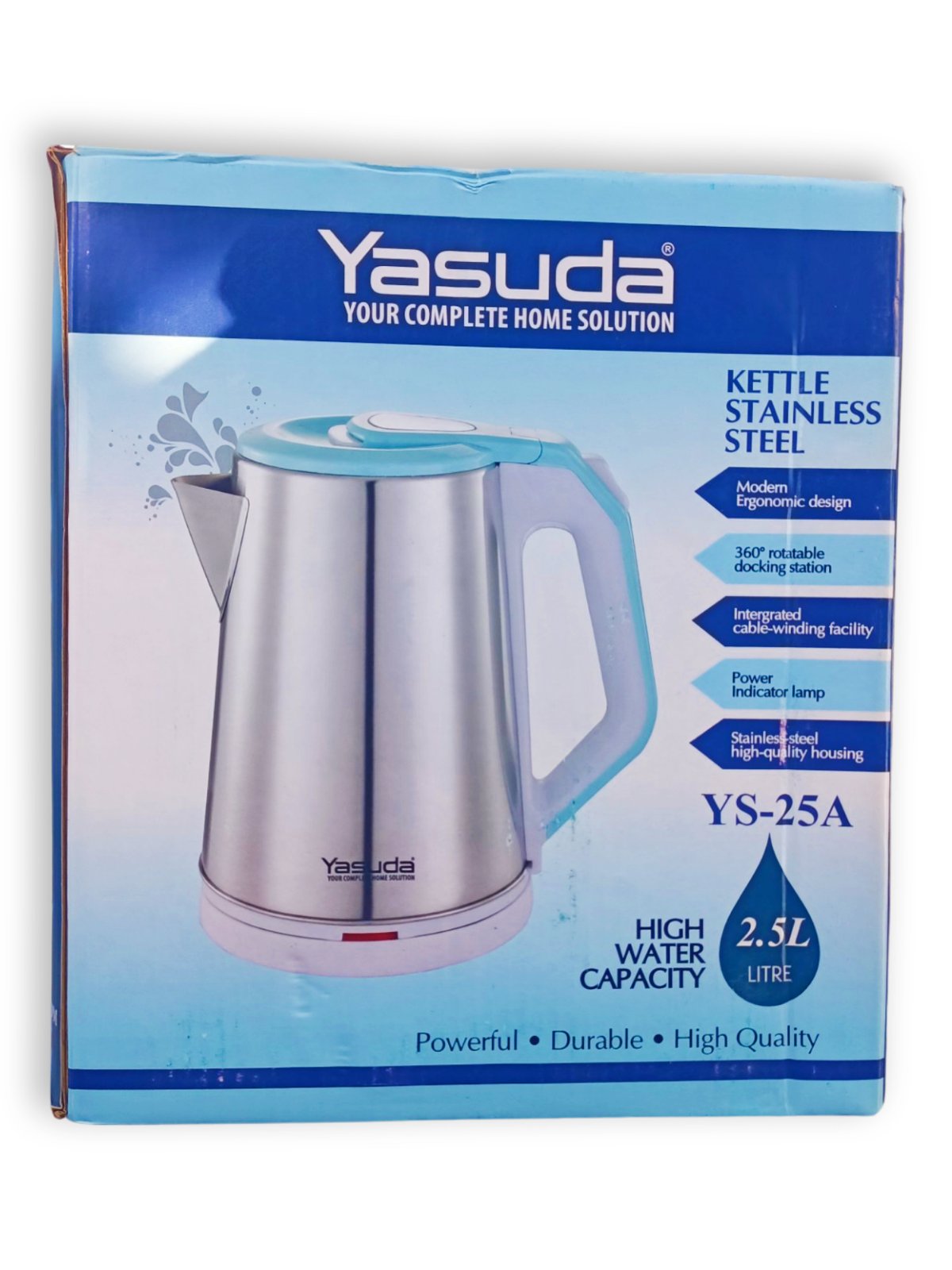 Yasuda 2.5 Ltr Electric Kettle With 1Yrs Warranty