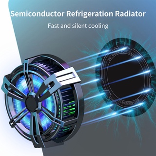 X12 Phone Cooling Fan Quick Cooling Mute RGB Cool Light Magnetic Semiconductor Widely Compatible Game Cooler Radiator