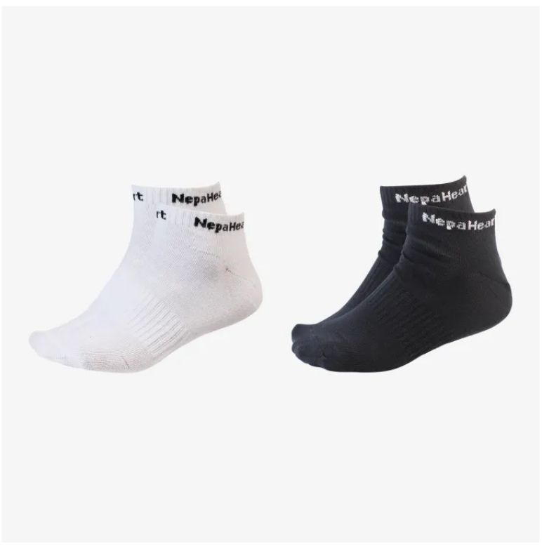 Pack of 2 Pairs of Nepa Heart Plain Summer Half Socks - Fashion | Socks For Men | Men's Footwear | Socks |