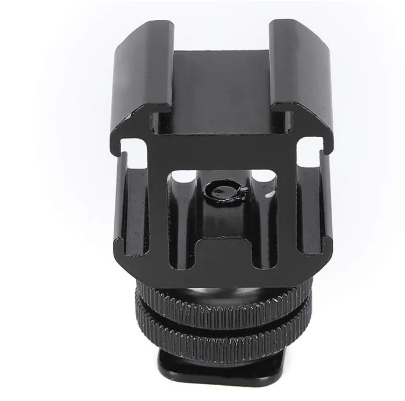 Hot Shoe Extension Camera Hot Shoe Mount,Aluminium Alloy Dual Layer Screw