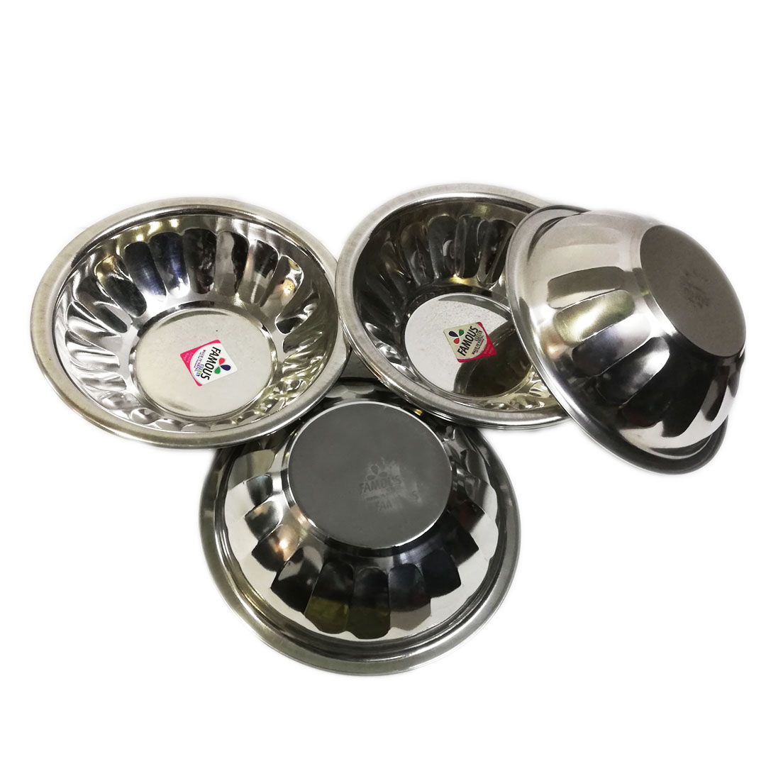 Stainless Steel U Bowl (Mixing Bowl) - Pack of 6