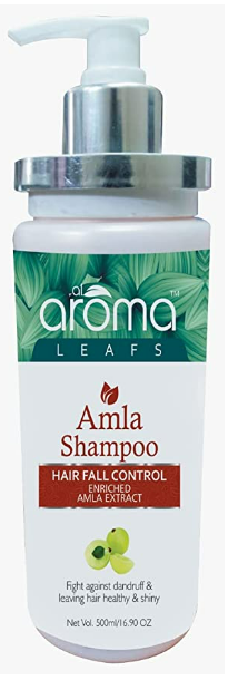 Aroma Leafs Amla Shampoo Hair Fall Control Enriched With Amla Extract 475ML