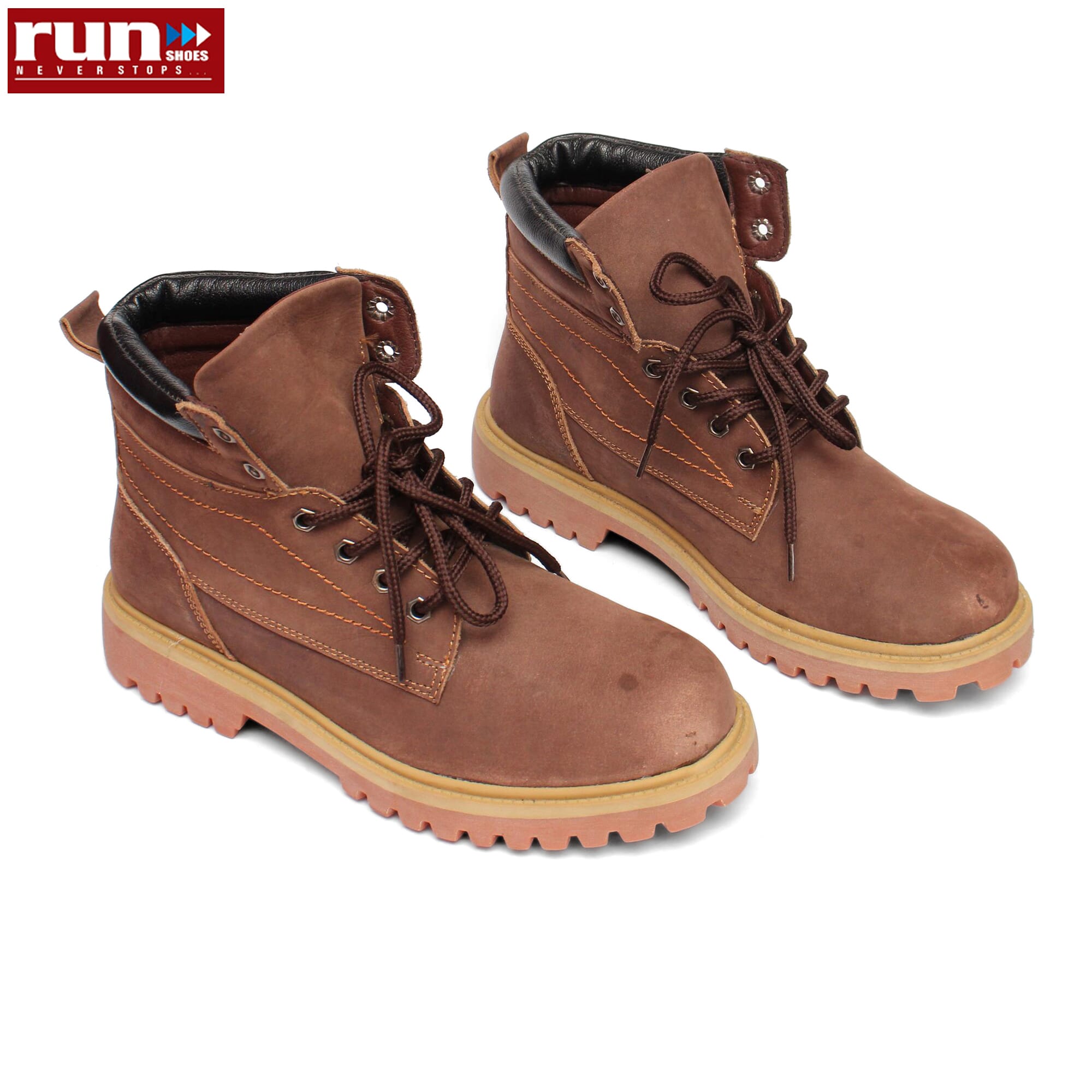 Run Shoes Brown Ankle Boot For Men (4267)