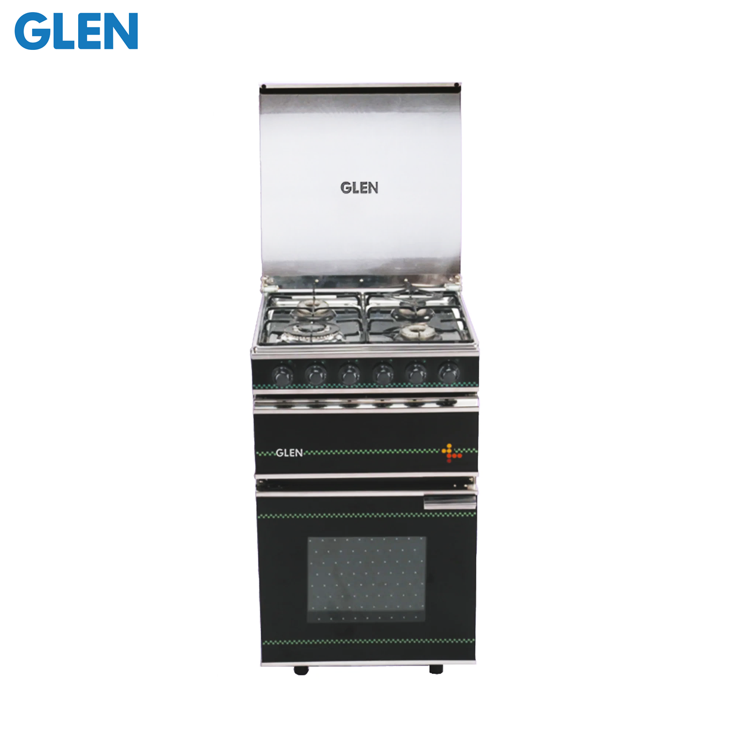 Glen Cooking Range Stainless Steel Gas Grill, Gas Oven 1 Triple Ring, 3 Alloy Burners Auto Ignition