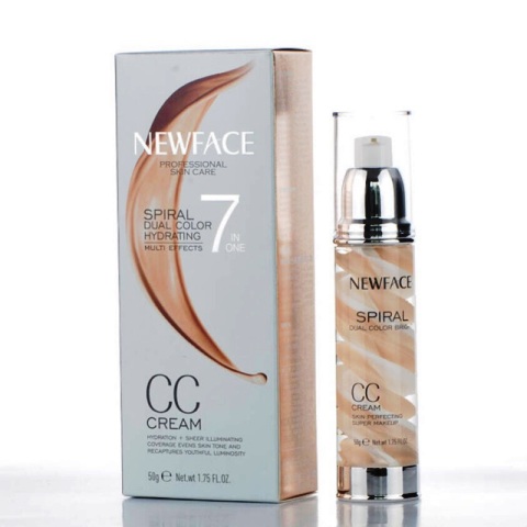 NEWFACE Professional Spiral Dual Color Hydrating CC Cream,50gm