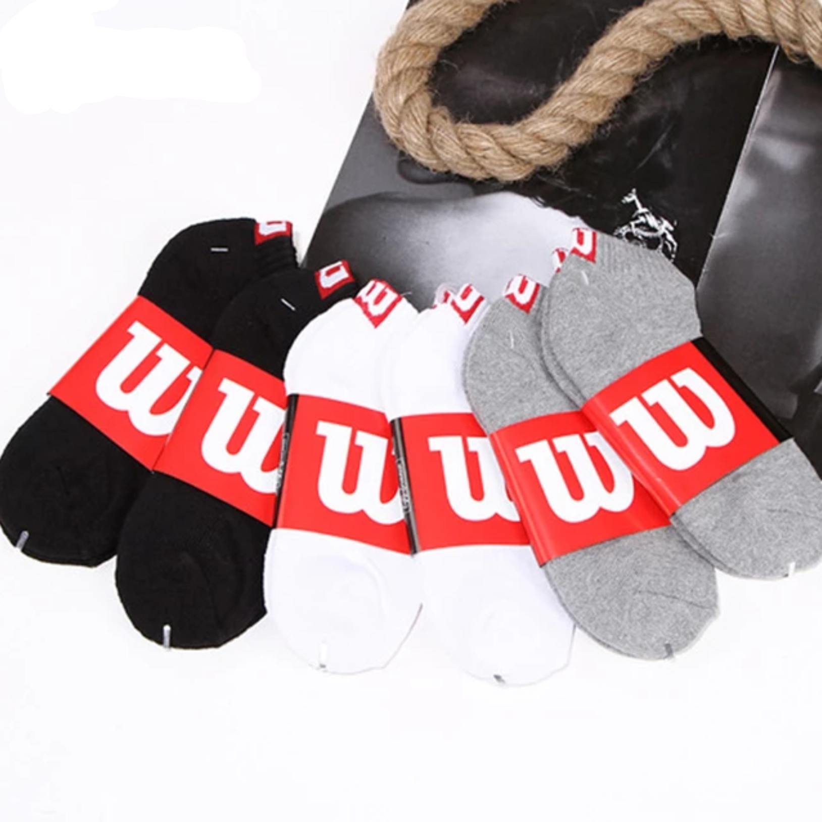 Pack Of 6 Pairs Wilson Foot Cover Cotton Ankle Socks For Men